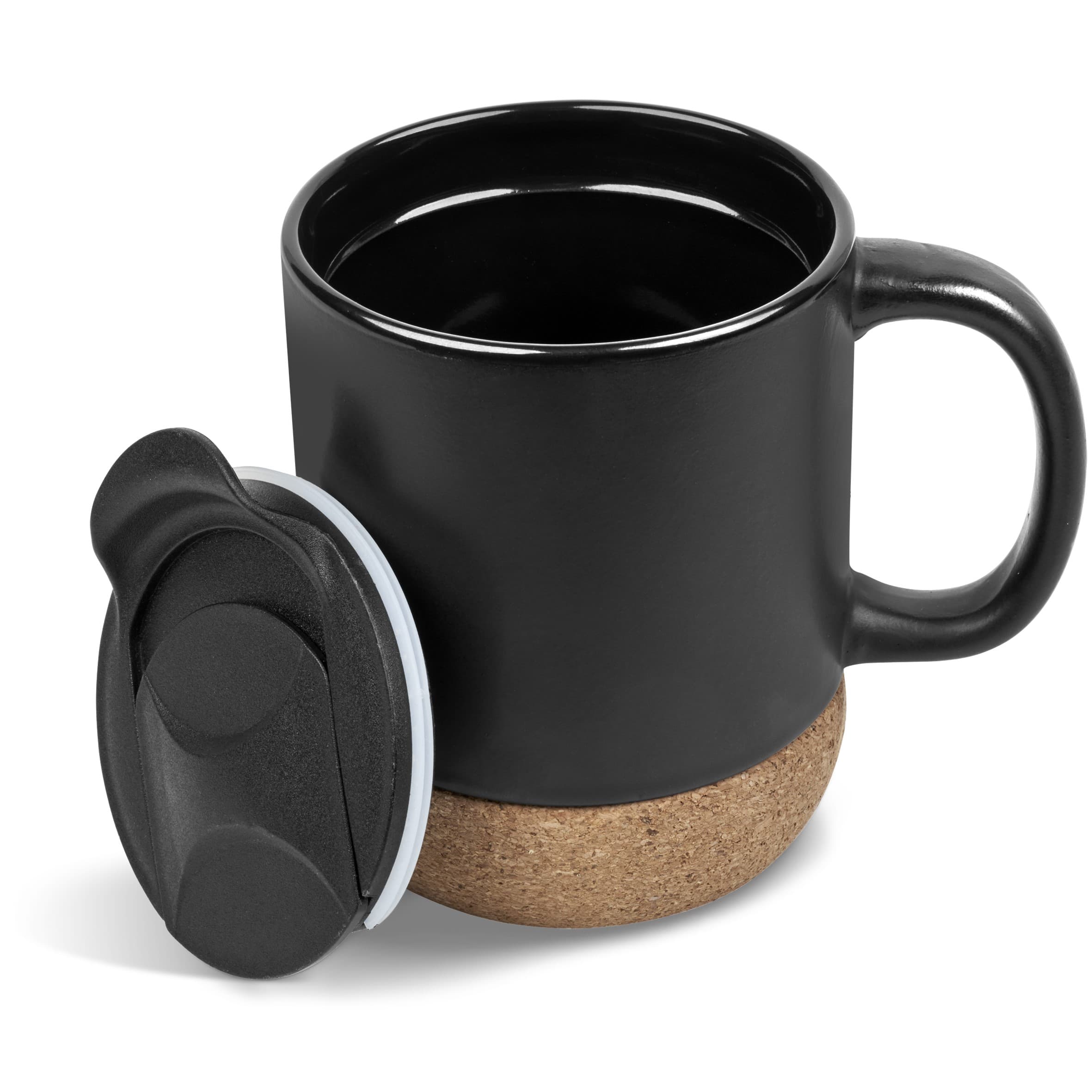 Serendipio Sienna Cork & Ceramic Coffee Mug - 340ml - Image 3